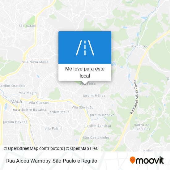 Rua Alceu Wamosy mapa