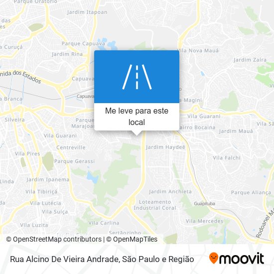 Rua Alcino De Vieira Andrade mapa