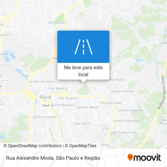 Rua Alexandre Moda mapa