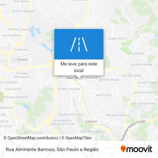 Rua Almirante Barroso mapa