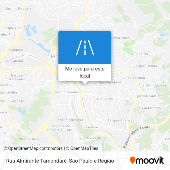 Rua Almirante Tamandaré mapa