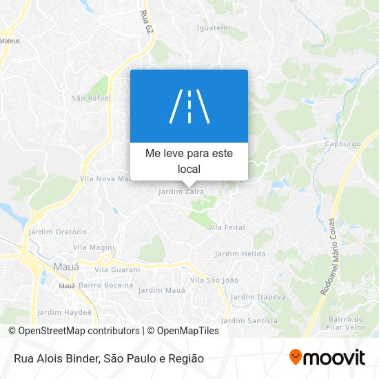Rua Alois Binder mapa