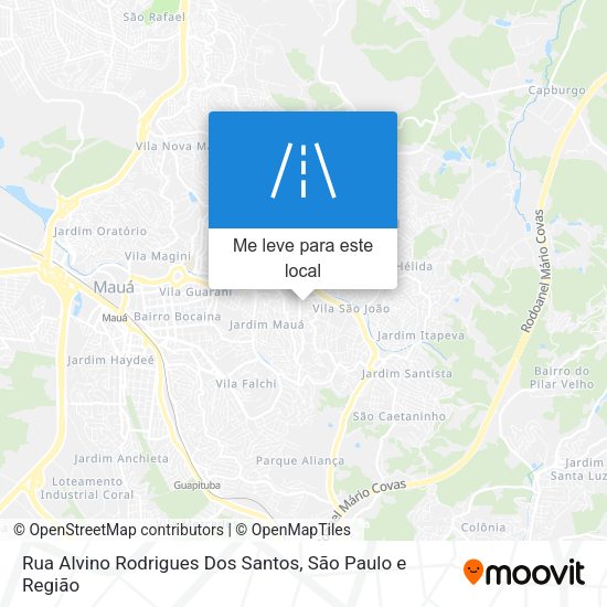 Rua Alvino Rodrigues Dos Santos mapa