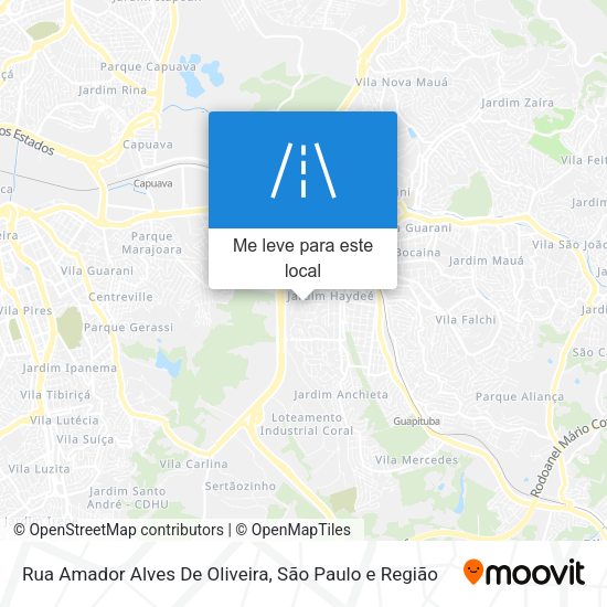 Rua Amador Alves De Oliveira mapa