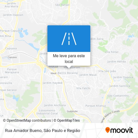 Rua Amador Bueno mapa