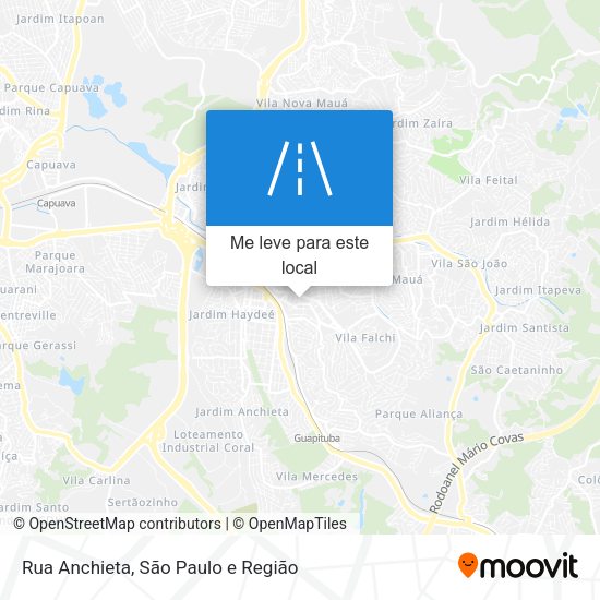 Rua Anchieta mapa