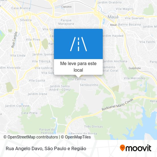 Rua Angelo Davo mapa