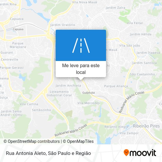 Rua Antonia Aleto mapa
