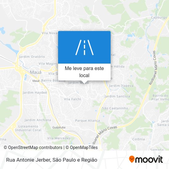 Rua Antonie Jerber mapa