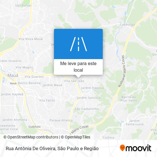 Rua Antônia De Oliveira mapa