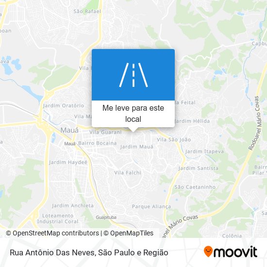 Rua Antônio Das Neves mapa