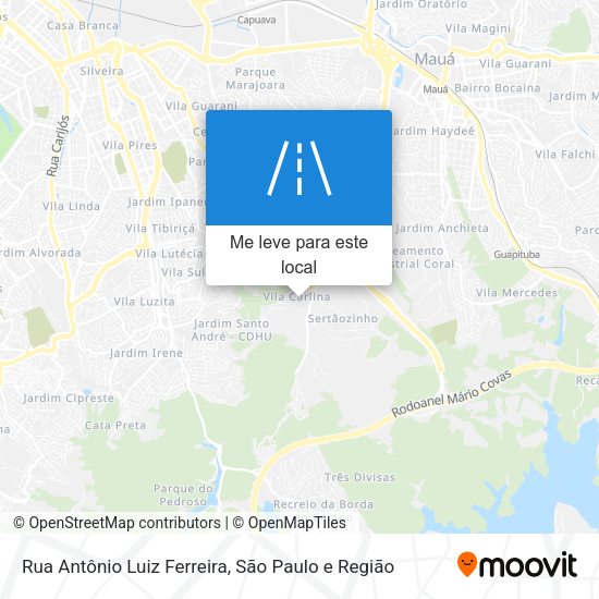 Rua Antônio Luiz Ferreira mapa