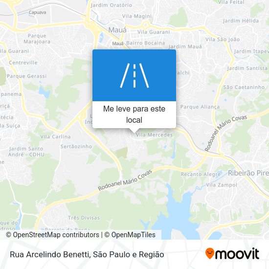 Rua Arcelindo Benetti mapa