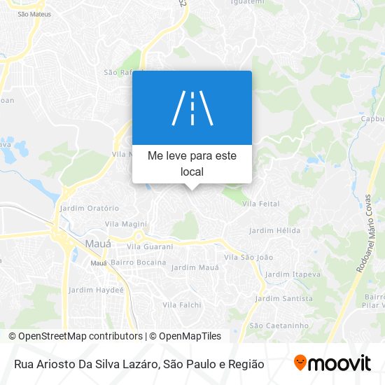 Rua Ariosto Da Silva Lazáro mapa