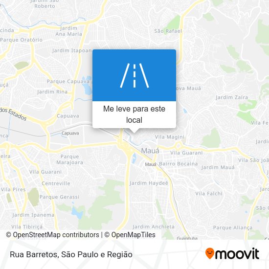 Rua Barretos mapa