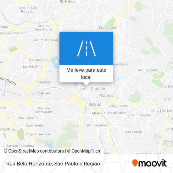 Rua Belo Horizonte mapa