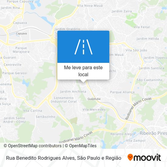 Rua Benedito Rodrigues Alves mapa