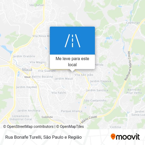 Rua Bonafe Turelli mapa