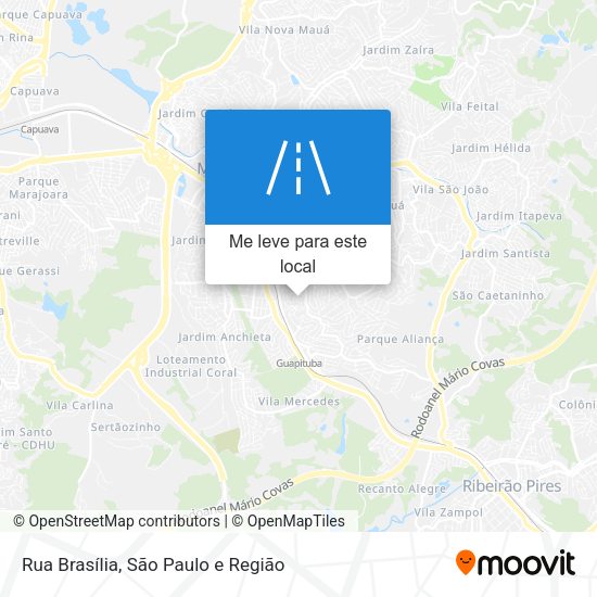 Rua Brasília mapa