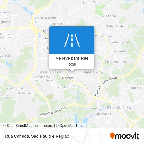 Rua Canadá mapa