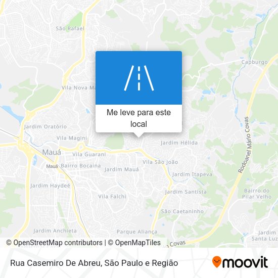 Rua Casemiro De Abreu mapa