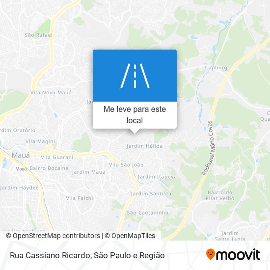 Rua Cassiano Ricardo mapa