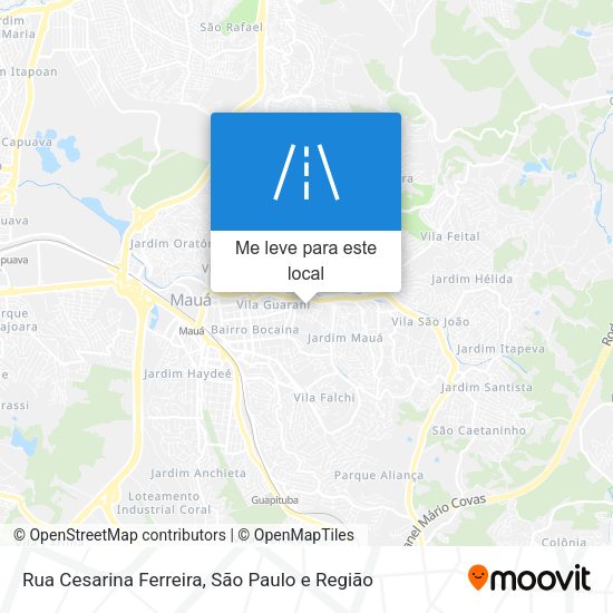 Rua Cesarina Ferreira mapa