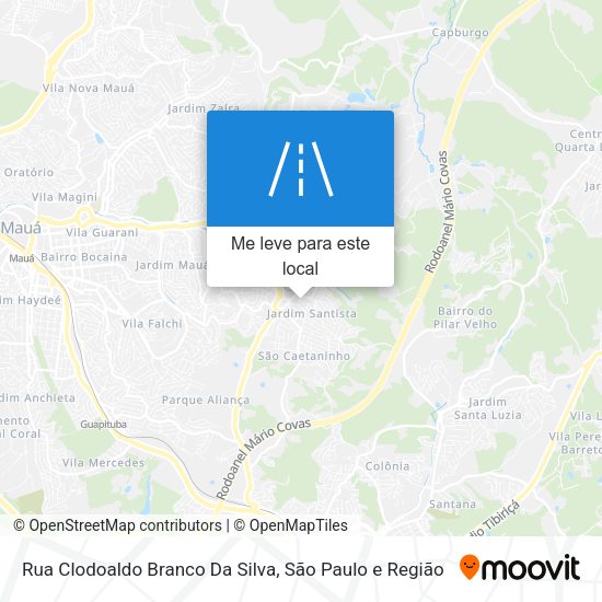 Rua Clodoaldo Branco Da Silva mapa