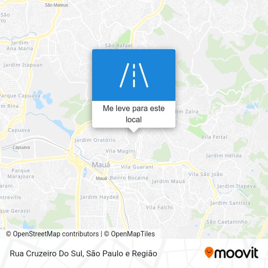 Rua Cruzeiro Do Sul mapa