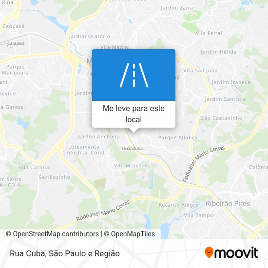 Rua Cuba mapa