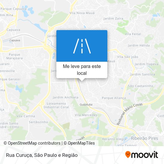 Rua Curuça mapa