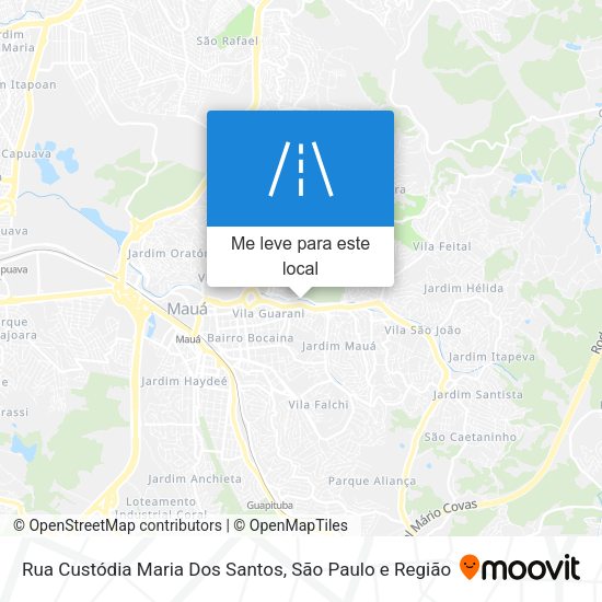 Rua Custódia Maria Dos Santos mapa