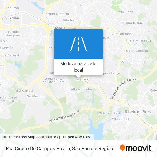 Rua Cícero De Campos Póvoa mapa
