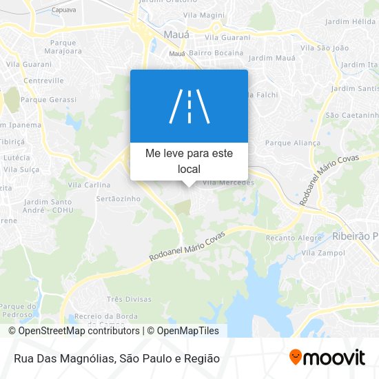 Rua Das Magnólias mapa