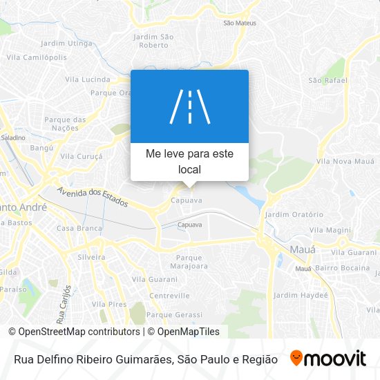 Rua Delfino Ribeiro Guimarães mapa