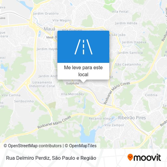 Rua Delmiro Perdiz mapa
