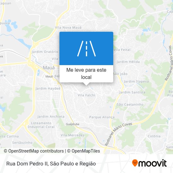 Rua Dom Pedro II mapa