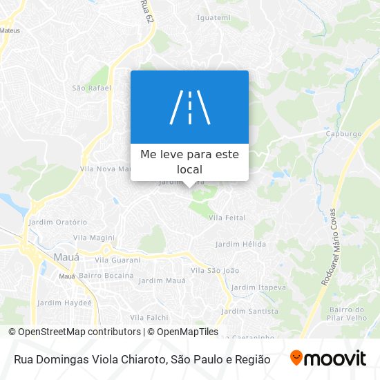 Rua Domingas Viola Chiaroto mapa