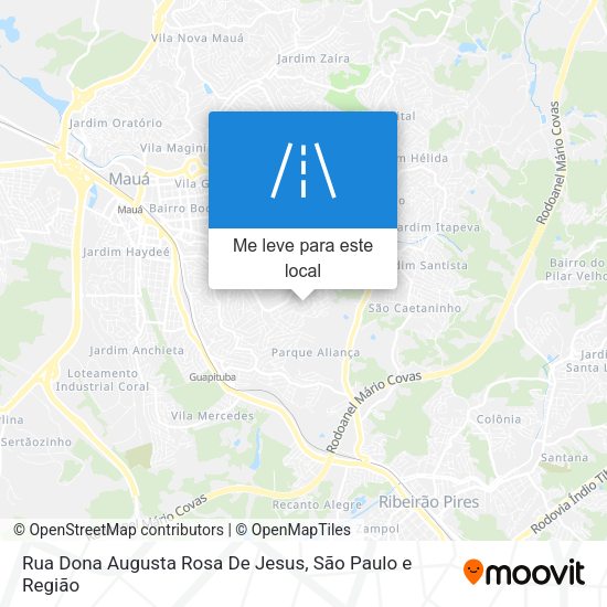 Rua Dona Augusta Rosa De Jesus mapa