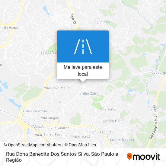 Rua Dona Benedita Dos Santos Silva mapa