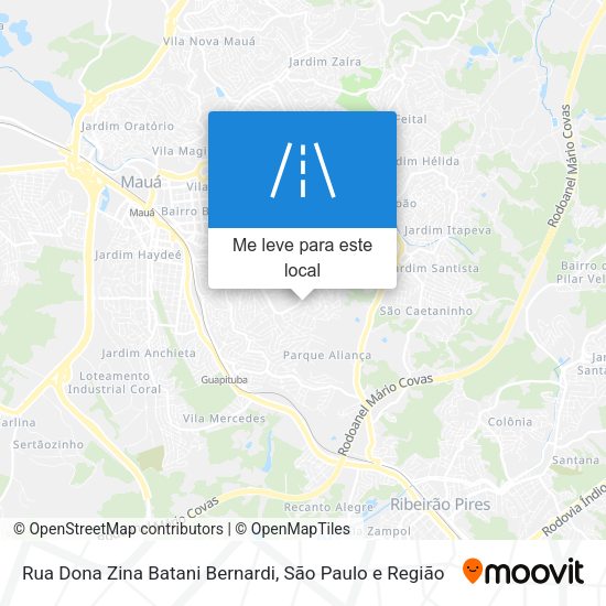 Rua Dona Zina Batani Bernardi mapa