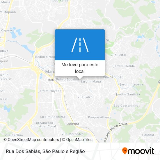 Rua Dos Sabiás mapa