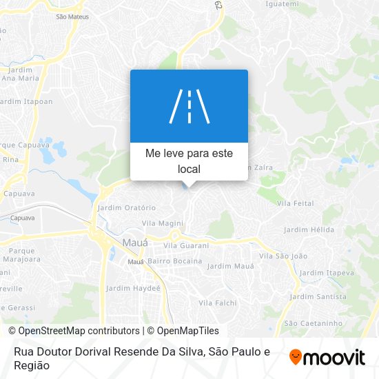 Rua Doutor Dorival Resende Da Silva mapa