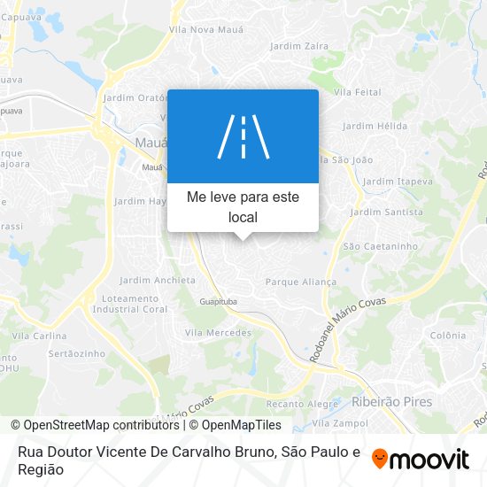 Rua Doutor Vicente De Carvalho Bruno mapa