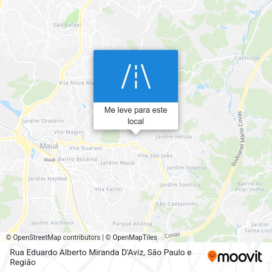 Rua Eduardo Alberto Miranda D'Aviz mapa