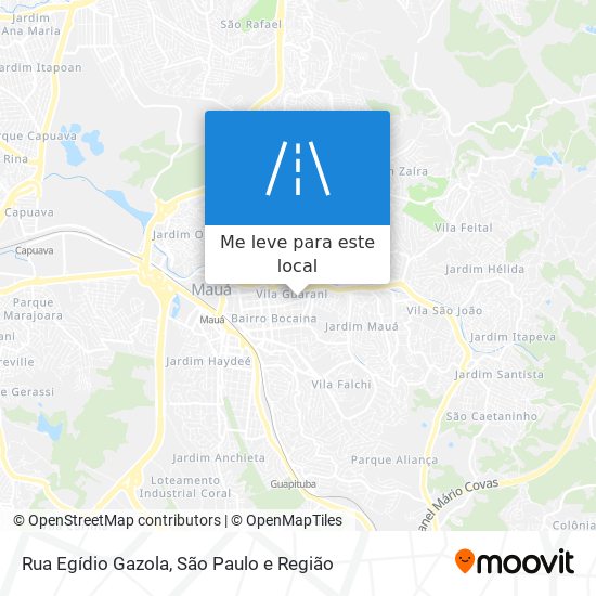 Rua Egídio Gazola mapa