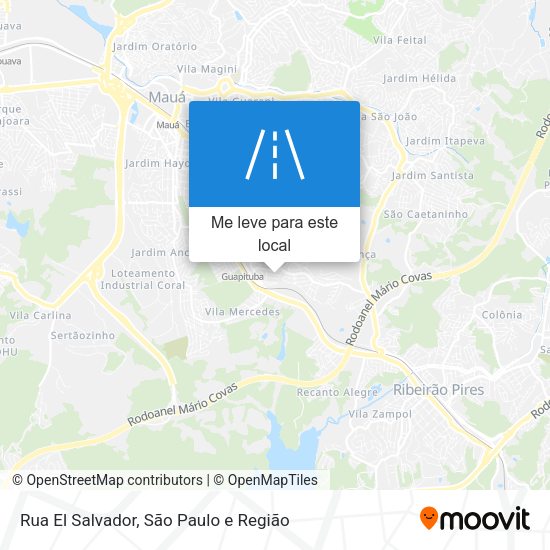 Rua El Salvador mapa
