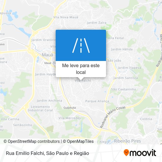 Rua Emilio Falchi mapa