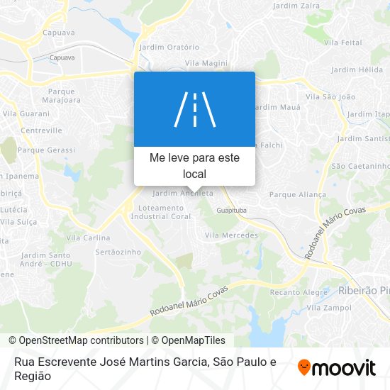 Rua Escrevente José Martins Garcia mapa