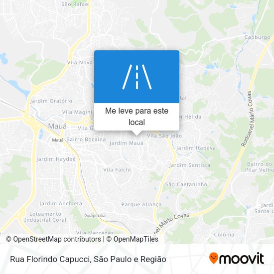 Rua Florindo Capucci mapa